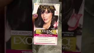 Loreal Excellence Hair Colour Cream [upl. by Nylekcaj]