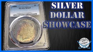 1880 Morgan Silver Dollar Showcase PCGS MS65 [upl. by Ecerahc]