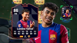 ¿ROTÍSIMO o ESTAFA LAMINE YAMAL 86 POTM REVIEW FC 25 ULTIMATE TEAM [upl. by Popper]