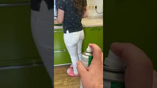 OMG He painted my jeans 😂 shorts Best TikTok video by MoniLina [upl. by Sidnala277]