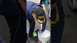 POINTLESS to use two bucket wash method 🪣 🧽 🧼 detailing cardetailing autodetailing carwash [upl. by Lorien35]