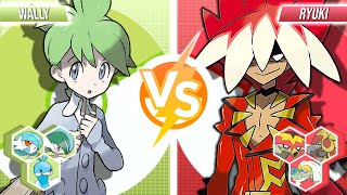 Wally vs Ryuki  Pokemon Battle Exhibition Match [upl. by Nautna149]