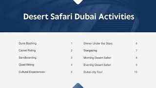 Desert Safari Dubai 2024 Best Safari in UAE [upl. by Casimire]