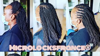 départ microlocks cheveux long au crochet [upl. by Aeila]