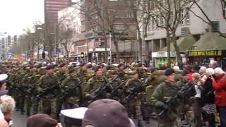 Defilé Korps Mariniers op de Coolsingel in Rotterdam ter ere 345 jarig bestaan [upl. by Oulman361]