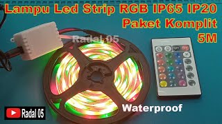 Lampu Led Strip RGB IP65 IP20 Komplit Waterproof 2835 5050 [upl. by Lidaa510]