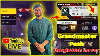 Free Fire Live Grandmaster Push  Road To Top 5  Azim Gaming [upl. by Peursem]