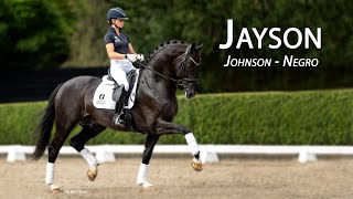 Jayson Johnson  Negro Dutch Warmblood Stallion [upl. by Alenairam]