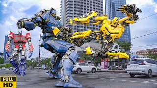 Transformers Optimus Prime amp Bumblebee Vs Pacific Rim Robot War Filme 2023 [upl. by Novel]