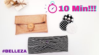 💥3 Proyectos en 10 MIN para principiantes en la costura ✂️🧵  COSTURA PARA PRINCIPIANTES [upl. by Amye]