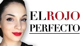 Labios rojos perfectos paso a paso  Tutoriales básicos [upl. by Ilesara]