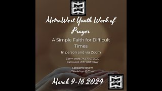 Youth Week of Prayer  Shield of Faith  Jermaine Parker  March 11th 2024 [upl. by Teferi]