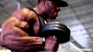 Phil Heath Doing Hammer Curls [upl. by Yrallam]