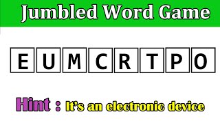 7 Guess the Jumbled Word By Using the Hint  Word Scramble  Puzzles guessthejumbledword jumble [upl. by Alphonso150]