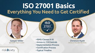 ISO 27001 Basics Everything You Need to Get Certified [upl. by Sollars967]