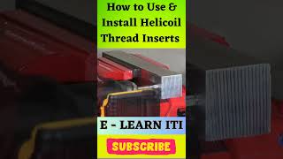 How to Use amp Install Helicoil Thread Inserts  How To Install a HeliCoil  shorts [upl. by Eidurt]