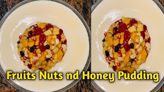 Fruits Nuts nd Honey Pudding 09  വളരെ എളുപ്പത്തിലൊരു ടേസ്റ്റി Fruits പുഡ്ഡിംഗ് [upl. by Austin]