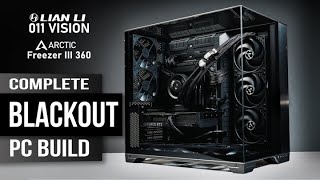 BLACKOUT PC BUILD  No RGB  Lian Li O11 Vision  Arctic  Core i7 14700k  Gigabyte RTX4070  Z790 [upl. by Ingaberg]