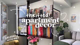 THRIFTED pinterestinspired apartment decor  redecorate with me [upl. by Nwadahs]