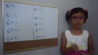 Trick to learn 6 times table for kids [upl. by Herve877]