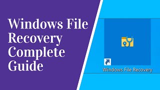 How to Use Microsoft’s “Windows File Recovery” on Windows 10 [upl. by Boone923]