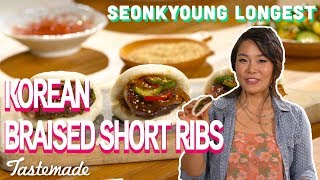 Korean Braised Short Ribs on Steamed Buns I Seonkyoung Longest [upl. by Jasmin]