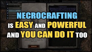 PATH of EXILE Necropolis is Actually the EASIEST Gear Crafting in the Game  DIY GUIDE [upl. by Ettesil79]