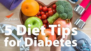 5 Diet Tips for Diabetes [upl. by Mignon]