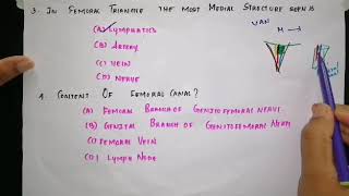 MCQS from femoral triangle [upl. by Akela]