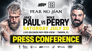 JAKE PAUL VS MIKE PERRY PRESS CONFERENCE LIVESTREAM [upl. by Cairns]