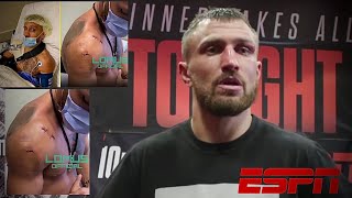 Vasyl Lomachenko Shows CAREER ENDING INJURY vs Teofimo Lopez Demands REMATCH Khabib Foot Injury [upl. by Rebak]