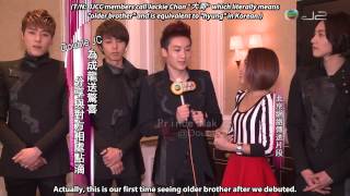 ENGSUB 140408 JJCC  Jackies Birthday Charity Concert Interview [upl. by Nyrad]