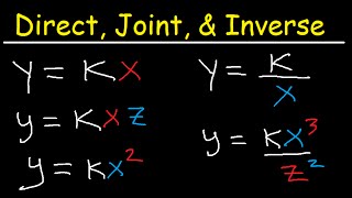 Direct inverse and joint variation  Rational expressions  Algebra II  Khan Academy [upl. by Daniell]