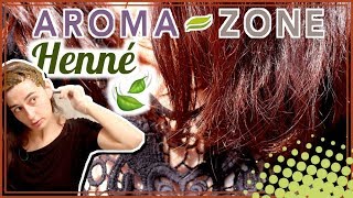 🌿 HENNÉ CHEVEUX AROMAZONE test pose et avis [upl. by Jutta]