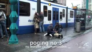 Heterdaad  3 zakkenrollers bij instappen tram aangehouden [upl. by Yhtir]