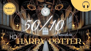 ASMR Harry potter great hall  5010 뽀모도로  Pomodoro  고퀄리티 소리✨ 빡집중  Harry potter  헤르미온느와 공부하기 [upl. by Yreffej]