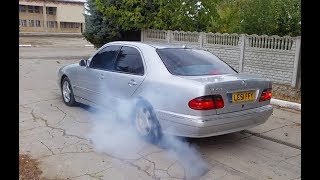 Mercedes W210 E240 Drift amp Burnout [upl. by Anoed]