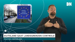 Duitsland gaat landsgrenzen controleren [upl. by Esther]