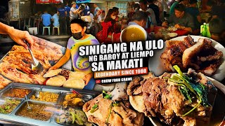 BLOCKBUSTER SINIGANG NA ULO NG BABOY AT LIEMPO SA MAKATI SINCE 1980  Chow Food Crawl [upl. by Loise]