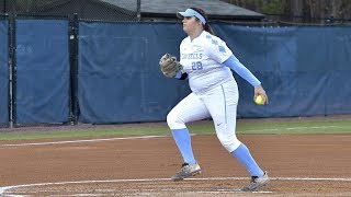 UNC Softball Heels Handle 21 Hokies Win 30 [upl. by Eisnil]