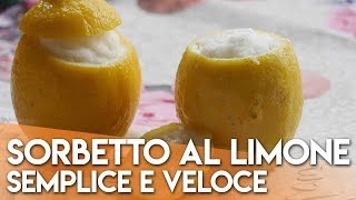 Sorbetto al Limone Semplice e Veloce [upl. by Vharat]