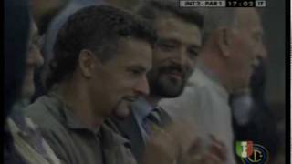 19992000 Inter vs Parma 21 Vieri Commento di Scarpini [upl. by Rollecnahc]