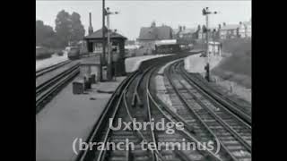 Metropolitan Railway 1910  highspeed Baker St to Aylesbury [upl. by Aicnetroh]