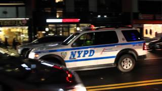 NYPD Counter Terrorism Unit Hercules on patrol on 34th St in Manhattan [upl. by Ahsinrats]