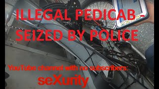 Police checks London Pedicabs  Illegal Rickshaw  London  Sexurity  Rip off Rates  250 Watts 48v [upl. by Aitnohs]