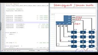 ARM Lecture 10 Interfacing 4x4 Matrix Keypad Program with Seven Segment Interface [upl. by Kleinstein343]