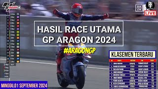 Hasil Motogp Hari iniHasil Race Gp Aragon 2024Klasemen Motogp 2024 TerbaruJadwal Motogp 2024 [upl. by Kleiman]