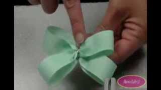 Video Tutorial 4quot Wide Boutique Bowdabra Hair Bow [upl. by Watkin988]