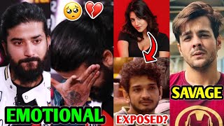 Uk07 Rider Reaction to JOKER Meme…gets Very EMOTIONAL😰  Munawar EXPOSED by Anjali Ashish Elvish [upl. by Aiksas]