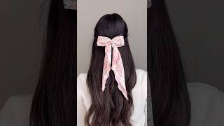 Cute easy hairstyles for long hair 🎀 hairstyle hair longhair hairtutorial hairhacks hairtok [upl. by Aleece]